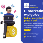 Szkolenie e-marketing - budowa strony www, e-sklepu, WordPress, WooCommerce, SEO, Google Ads, GA4 i Tag Manager. Pakiet 4 szkoleń w 4 dni