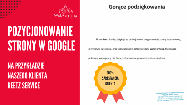 Pozycjonowanie strony w Google