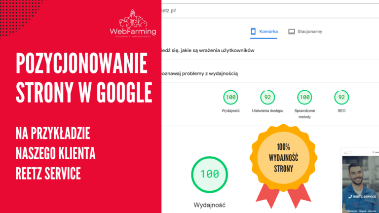 Pozycjonowanie strony w Google